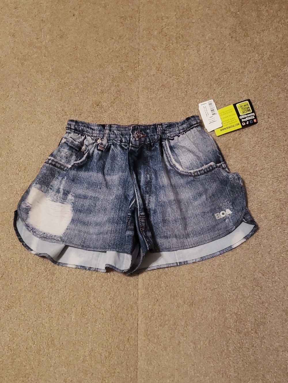 NWT BOA Men's Jorts Split Running Shorts